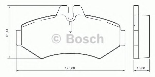 BOSCH 0 986 BB0 733 Brake Pad Set, disc brake